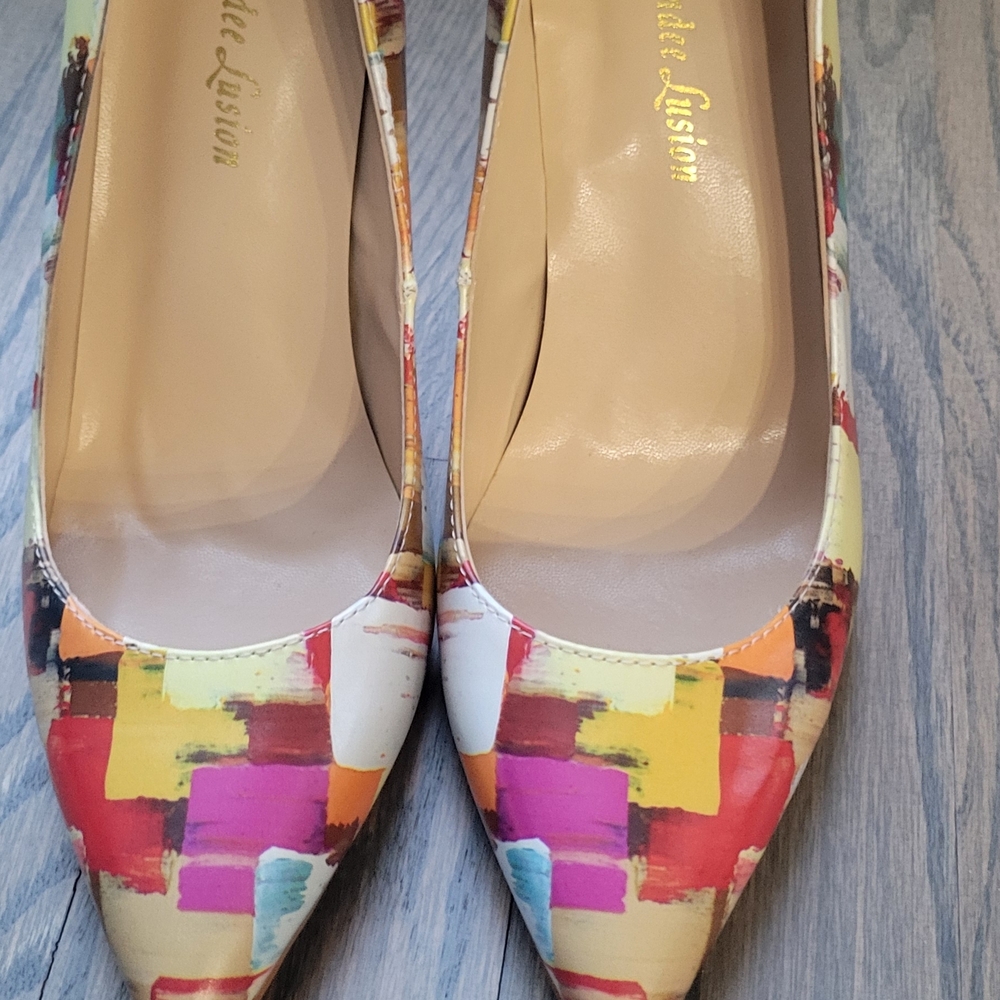 Colorful Abstract Women's Heels